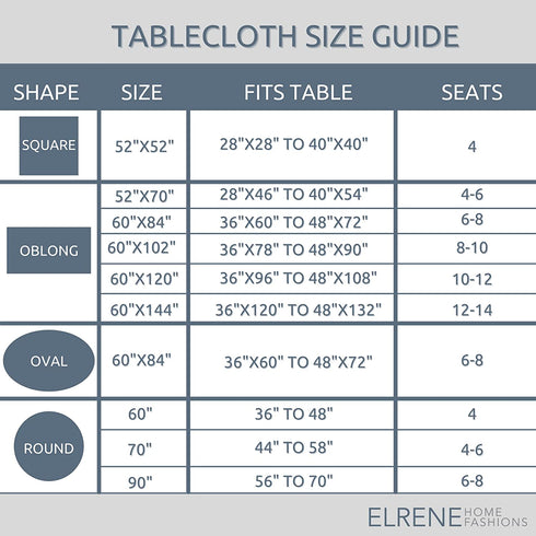 Elrene Home Fashions Swaying Leaves Allover Fabric Tablecloth for Thanksgiving/Fall/Harvest, 60 in x 84, Ivory