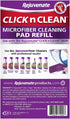 Rejuvenate Click N Clean Microfiber Mop Cleaning Pad Refill