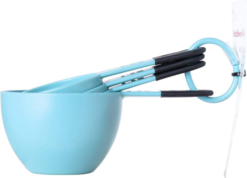 KitchenAid Classic Measuring Cups, Set of 4, Aqua Sky/Black