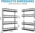 4 Tier Hanging Spice Racks for Wall Mount/Cabinet Pantry Door,Farmhouse Style Seasoning Organizer For Your Kitchen,Black