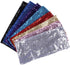 Desirable Life Pack of 25 Stretch Sequin Chair Sashes Chair Bands One-Sided Sequins Decor for Hotel Wedding Reception Party Event Chair Cover Decoration 4"x16" - Silver