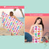 3Pcs Valentine's Day Beach Towel Set Include Beach Towel, Hand Towel and Wash Towel, Romantic Love Heart Bath Towel Set for Couples, Women, Men, Soft Towel Set for Valentine's Day Bathroom Home Decor