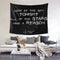 Kassmuly Lil Peep Star Shopping Lyrics Starry Background Decorative Wall Tapestry Bedroom Living Room Dorm Party Decor 60x51 In