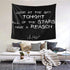 Kassmuly Lil Peep Star Shopping Lyrics Starry Background Decorative Wall Tapestry Bedroom Living Room Dorm Party Decor 60x51 In