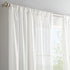 Eclipse Chelsea Modern Sheer Voile Light Filtering Rod Pocket Window Curtains for Bedroom or Living Room (Single Panel), 52x84, White