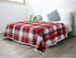 PAVILIA Christmas Plaid Blanket | Sherpa Fleece Flannel Throw Blanket | Christmas Plaid Warm Plush Microfiber Blanket for Couch Sofa | 60x80 Inches