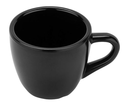 GET C-1004-BK-EC Melamine Espresso Cup, 3 Ounce, Black (Set of 4)