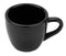 GET C-1004-BK-EC Melamine Espresso Cup, 3 Ounce, Black (Set of 4)