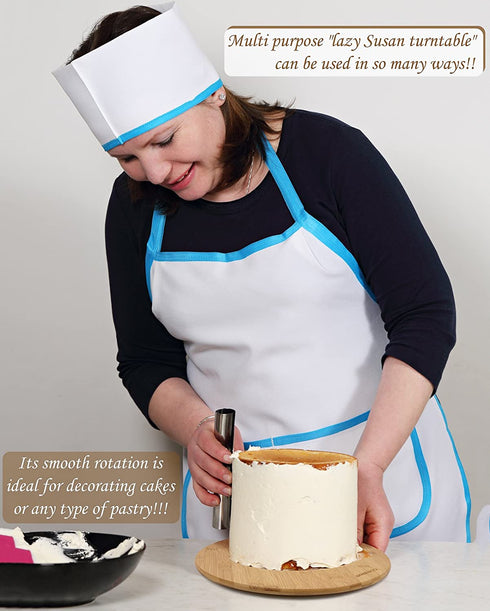 Greenco Bamboo Lazy Susan Turntable 14" Diameter