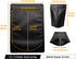 100 Pack Matte Black Mylar Stand Up Bags - 5.5x7.8 Inches Smell Proof Resealable Bags, Sealable Foil Packaging Bags