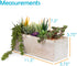 Houseables Succulent Plant Arrangement, Artificial Succulents Planter, 11.5 x 7.5 x 3.75, Assorted Plants, Long Rectangular Wood Centerpiece for Tables, Fake Cactus Decoration, Rustic, Faux Decor