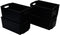 Yubine Pantry Stackable Organizer Bin, Plastic Freezer Storage Box, Set of 6