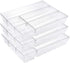 Kingrol 15 Pieces Clear Drawer Organizers, Drawer Divider Storage Bins, Desk Storage Box Set for Kitchen Utensils Bedroom Makeup Vanities Jewelries Office & Craft Supplies