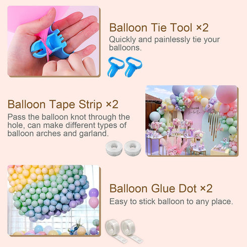 Kusamue Electric Balloon Pump - Quick Inflation for Party Decoration Arch/110V 600W Portable Inflator Balloon Blower Air Pump: Fast & Easy Filling Balloons (Pink)