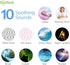 SonTech - White Noise Sound Machine - 10 Natural Soothing Sound Tracks Home, Office, Travel, Baby Multiple Timer Settings - Battery or Adapter Charging Option
