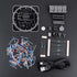4-Digital DIY Electronic Clock Kit, Multi-Function Light Control Rotation Digital LED Temperature & Time Display Tool Set with Installation Accessories for Soldering Practice(Green)