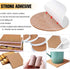 Self-Adhesive Cork Squares 110 PCS Cork Adhesive Sheets 4 x 4 Inch for Coasters and DIY Crafts, Cork Board Squares Cork Backing Sheets Mini Wall Cork Tiles Mat with Strong Adhesive