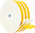 Yotache White Windows Doors Insulation Seal Tape 3 Rolls 1/2 Inch Wide X 1/8 Inch Thick, Adhesive Foam Gasket for Weather Stripping, Cabinet Door Frame, Total 50 Feet Long (3 X 16.5 Ft Each)