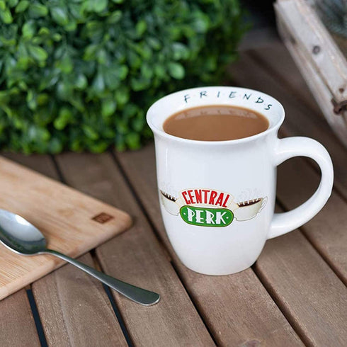Silver Buffalo Friends Central Perk Ceramic Coffee Mug, 16 Ounce, White