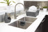 Umbra Tub Dish Drying Rack Lightweight Self-Draining Dish Rack for Kitchen Sink and Counter at Home, RV or Motorhome, Charcoal