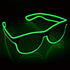 YouRfocus Wireless Led Light up Glasses Glow in The Dark for Rave Party, EDM (Green)
