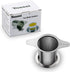 Yoassi Extra Fine 18/8 Stainless Steel Tea Infuser Mesh Strainer with Large Capacity & Perfect Size Double Handles for Hanging on Teapots, Mugs, Cups to Steep Loose Leaf Tea and Coffee (2 Pack)