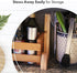 ReBL Cook Book Stand - Recipe Book Holder Display Stand - Natural Wood Cookbook Stand - Fits Thick Cookbooks & Textbooks - Display Stand Read Recipes Hands Free - Recipe Book Holder Stand for Kitchen