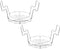 CONCORD 12" Stainless Steel Canning Rack. Holds 8 Pint or 7 Quart Jars. No Rust, Extra Stability. FITS IN POT WITH AT LEAST 12.5" WIDTH. BULK PACKS (2 Pack)