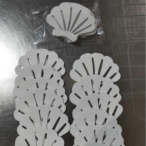 TOPBATHY 24PCS Bathtub Sticker Skid Proof Sea Shell Shaped Bathtub Decal Bathing Shower Safety Floor Sticker Bathroom Slip Solutions