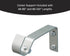 Eclipse Wrap Around Window Curtain Rod, 48-86", Silver