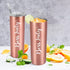 Boss Day Gifts, Boss Lady Skinny Tumbler, Christmas Birthday Boss Gifts for Women Boss Lady Female Coworkers Mom Manager Director Friends, 20 Oz Stainless Steel Insulated Tumbler with Lids, Rose Gold