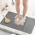 ROIMOE Non-Slip Shower Mat Bathtub Mat with Drain Soft on Feet PVC Loofah Shower for Bathroom Wet Area Quick Drying No Suction Cup Comfort Shower Rugs Bathroom Accessories Grey 32—16 HG-W02-1