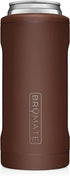 BrüMate Hopsulator Slim Double-walled Stainless Steel Insulated Can Cooler for 12 Oz Slim Cans (Matte Pecan)