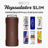 BrüMate Hopsulator Slim Double-walled Stainless Steel Insulated Can Cooler for 12 Oz Slim Cans (Matte Pecan)
