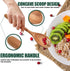 Wooden Spoons for Cooking, Wood Spoon Set of 2, Kitchen Serving Ladle Scoop Utensil, Heat Resistant Nonstick Cookware Server Spoon,Stirring Food, Mixing Salad, Easy to use