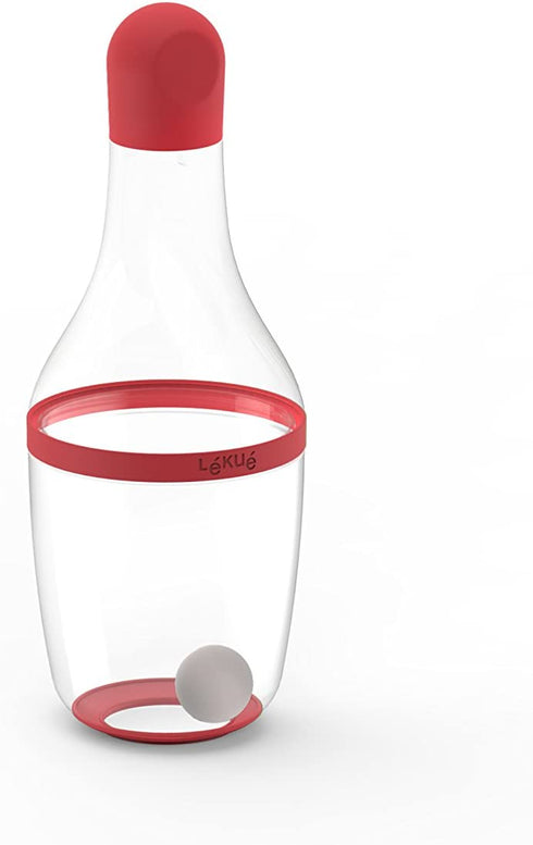 Lekue Salad Dressing Shaker, Red