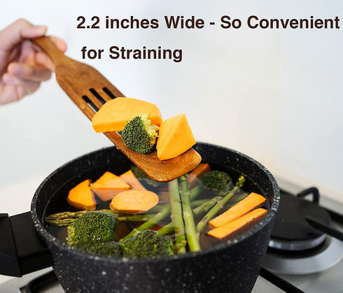 Wooden Spurtle Set, Teak Spurtles Kitchen Tools, Wooden Spatula for Cooking, Wood Utensils Set of 4, Non Stick Cookware for Serving, Stirring, Mixing, Scraping, Scooping, Healthy and Heat Resistant.