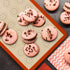 Silicone Baking Mats Set of 4(2 Half and 2 Quarter) Sheet Non Stick Reusable Silicone Pastry Baking Mat for Bake Pans & Rolling - Macaron Making Counter Mat, Dough Rolling Mat