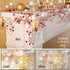 Collections Etc Indoor Christmas Decorations, Festive Lighted Berry Beaded Garland Red- 120" L