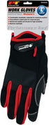 Performance Tool High Dexterity, Excellent Grip, Ideal for working on cars and outdoor jobs | Mechanics Gloves - Large, Red, W89006