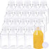 Aneco 20 Pack 4 Ounce Empty Plastic Juice Bottles Reusable Drink Containers with Lids Ideal for Storing Juices, Water and Other Homemade Beverages