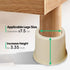 MIIX HOME- 4 inch Risers with Natural Plant Fiber for Twin or Queen Size Bed Furniture Cabinet Table Sofa Desk or Couch Raisers and Leg Elevators, 1 Set of 4 Pack, Beige