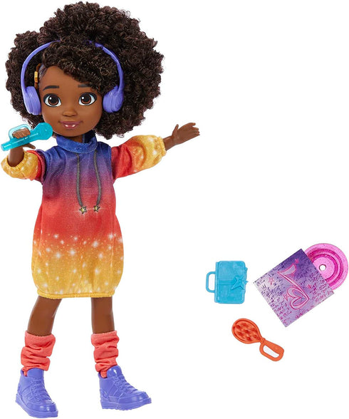 Karma's World Singing Doll With Accessories And Collectible Record, Sings 2 Songs