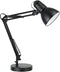 Globe Electric 5698601 Swing-Arm Desk Lamp, with Base, Black