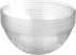 Clear Plastic Serving Bowls for Parties | 48 Oz. 12 Pack | Round Disposable Serving Bowls | Clear Chip Bowls | Party Snack Bowls | Plastic Candy Dish | Salad Serving Containers | Large Candy Bowls