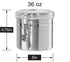 Oggi Food Storage Container, 36-Ounce, Stainless Steel