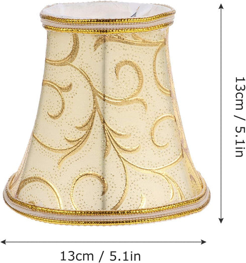 IMIKEYA Small Barrel Lamp Shade DIY Handmade Royal European Style Fabric Lamp Cover Shade Retro Floor Chandelier Light Shade Replacement for Home Shop