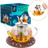 Glass Teapot With Removable Stainless Steel Infuser Premium Durable Borosilicate Glass Tea Kettle for Stovetop - Glass Flowering Tea Kettle With Infusers for loose Tea 1000 ml & Silicone Mat.