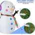 GOOSH 4 FT Christmas Inflatable Outdoor Cute Snowman, Blow Up Yard Decoration Clearance with LED Lights Built-in for Holiday/Party/Xmas/Yard/Garden