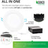 Sunco Lighting 6 Inch Slim LED Downlight with Junction Box, 14W=100W, 850 LM, Dimmable, 3000K Warm White, Recessed Jbox Fixture, Simple Retrofit Installation - ETL & Energy Star 2 Pack